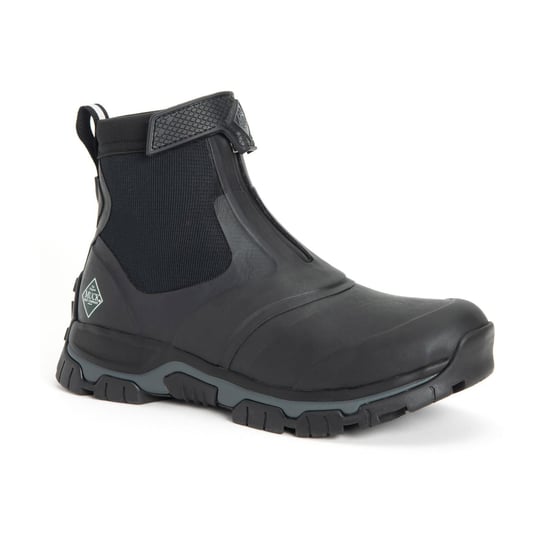 Muck Boots Apex Mid Zip Rubber Black/Dark Shadow Wellington Boots - Image 1