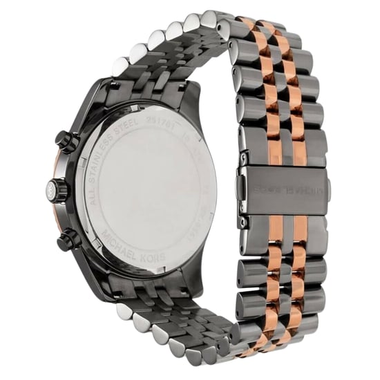 Michael Kors Reloj de hombre Cuarzo negro oro rosa - Image 2