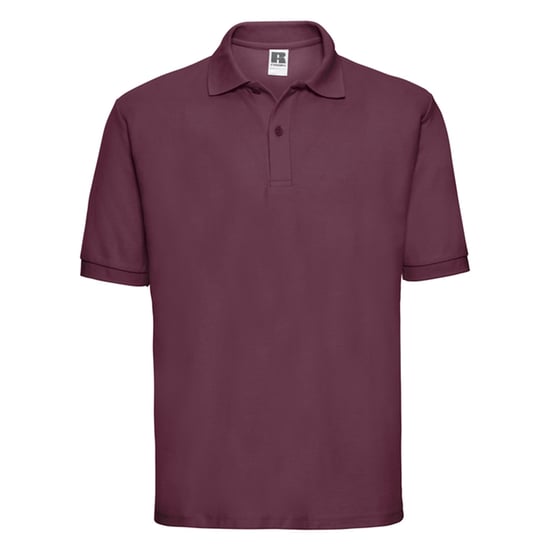 Russell Mens Classic Polycotton Polo Shirt (Burgundy) - Image 1