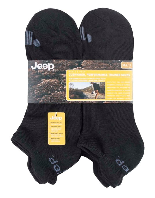 JEEP - 6 Pares Calcetines Deportivos Tobilleros de Algodón para Hombre - Image 2