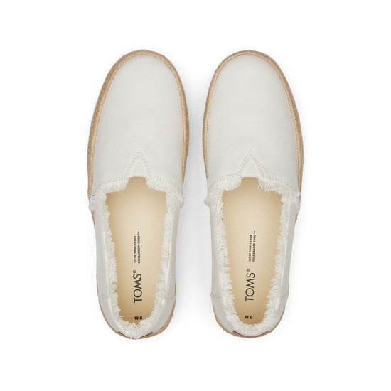 TOMS Valencia 100% Cotton Women's White Espadrilles - Image 4