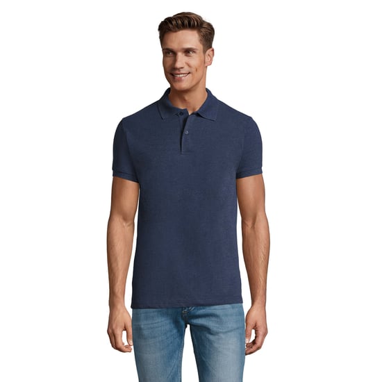 SOLS Mens Perfect Heather Polo Shirt (Denim Heather) - Image 1