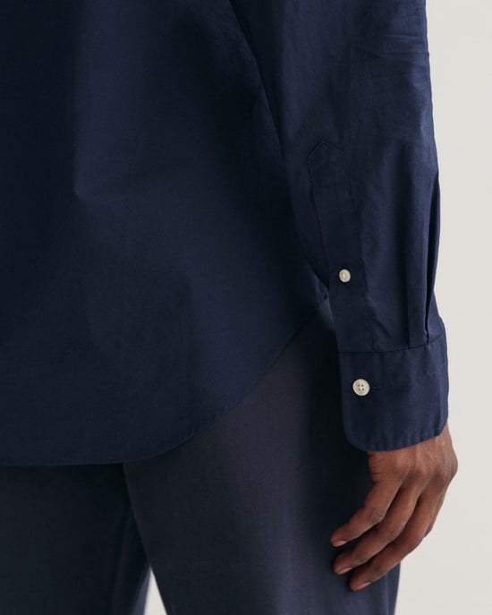 GANT Mens Slim Fit Long Sleeve Poplin Shirt - Image 4