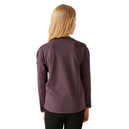 Regatta Childrens/Kids Wenbie III Star Long-Sleeved T-Shirt (Deep Plum)