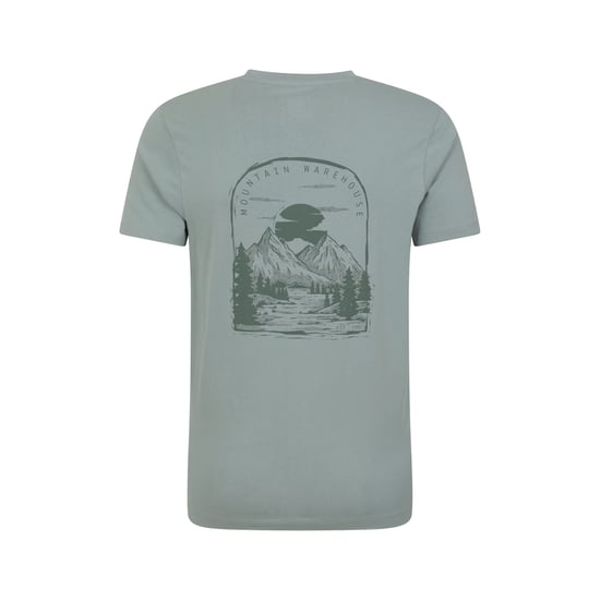 Mountain Warehouse Mens Valley Organic T-Shirt (Light Khaki) - Image 2