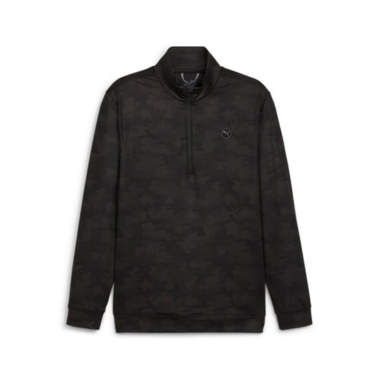PUMA Mens Cloudspun Camo 1/4 Zip Pullover - Image 1