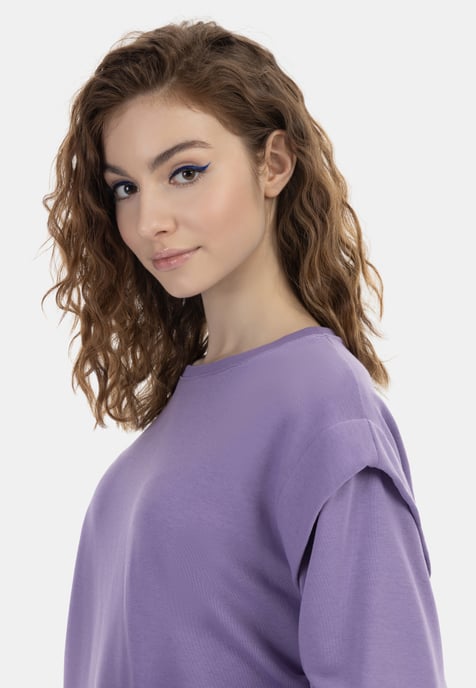 Mymo sweatshirt women lilac - Image 5