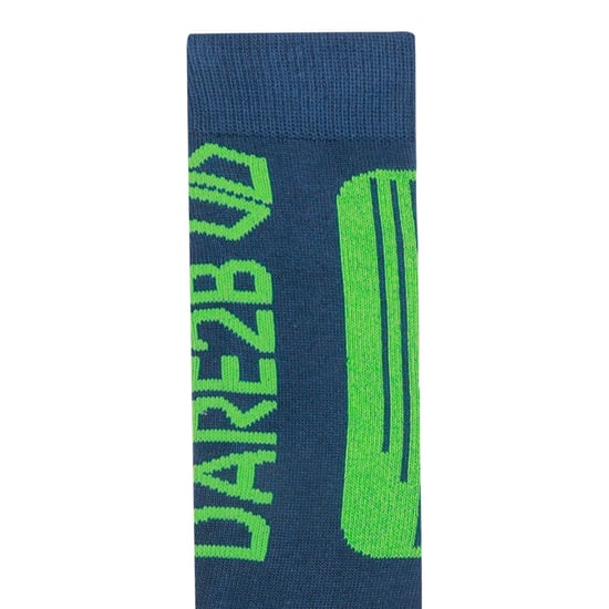 Dare 2B Childrens/Kids Technical Ski Socks (Moonlight Denim/Green Flash)