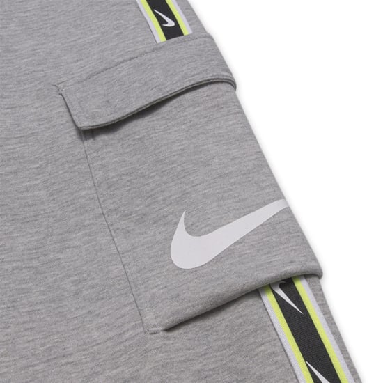 Nike Sportswear Men's Repeat Crew Fleece Tracksuit Dark Grey Heather/White