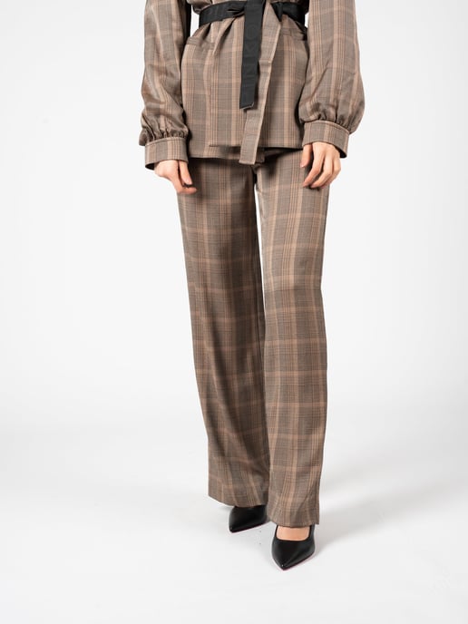 Pinko Pantalones Barile de mujer marrón - Image 3
