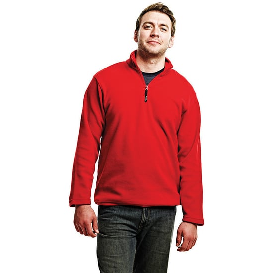 Regatta Mens Micro Zip Neck Fleece Top (170 GSM) (Classic Red)