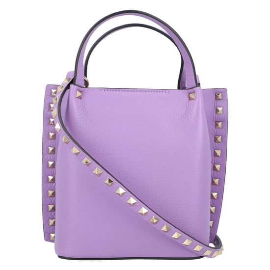 Valentino Rockstud-embellished Tote Bag Purple