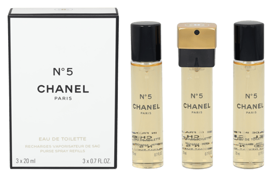 Nº 5 Eau De Toilette Recargas Vaporizador Para El Bolso 3 X 20 ml - Image 1