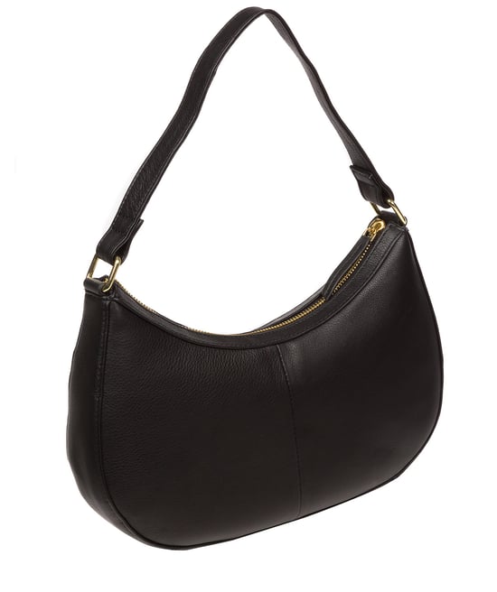 'Emma' Black Nappa Leather Grab Bag