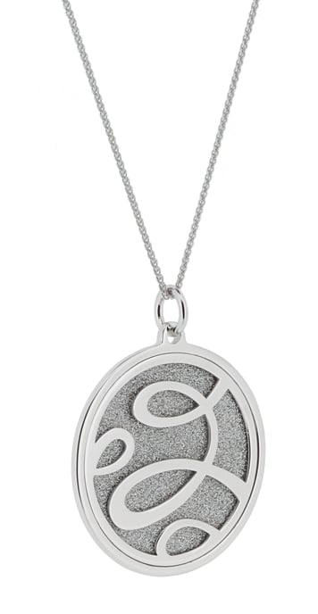 Orphelia 'Serena' Women's 925 Sterling Silver Chain with Pendant - Silver ZH-7096