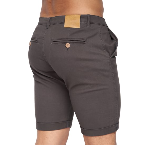 Crosshatch Mens Sinwood Chino Shorts (Charcoal) - Image 2