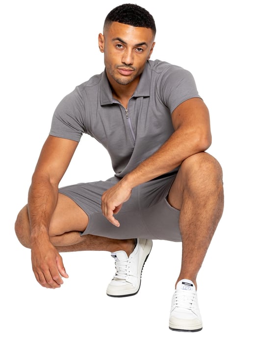 Conjunto de chándal Enzo Polo para hombre - Gris - Image 6