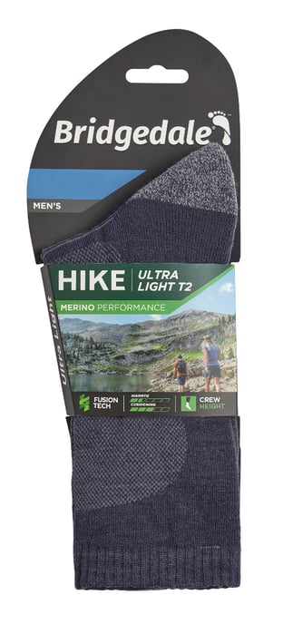 Bridgedale - Calcetines de lana merino ultraligeros para hombre - Azul marino - Image 2
