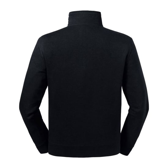 Russell Mens Authentic Quarter Zip Sweatshirt (Black) - Image 2
