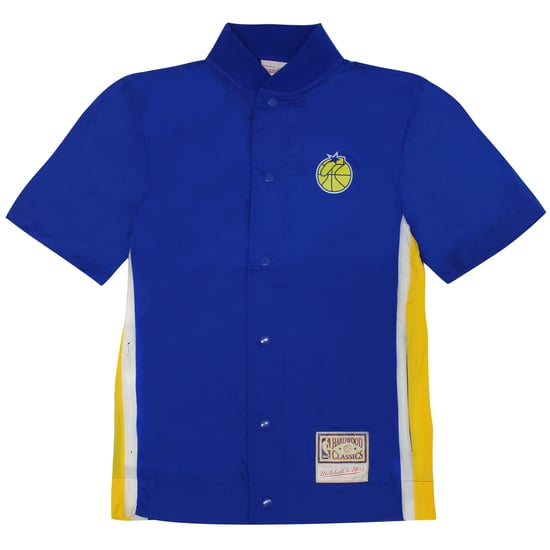 Mitchell & Ness Golden State Warriors NBA Camisa de disparo de nylon empacable - Image 1