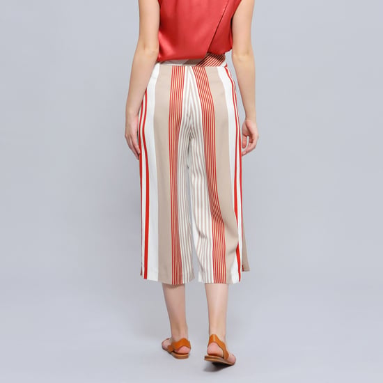 Stripe print fold capri pants - Image 3