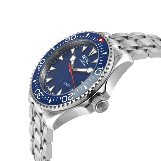 Gevril Men's Hudson Yards Swiss Automatic Royal Blue Dial Watch - Image 3