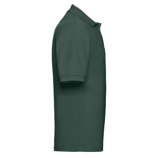 Russell Mens Polycotton Pique Polo Shirt (Bottle Green) - Image 3