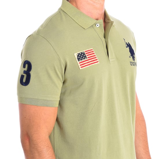 JARE Short Sleeve Polo with contrasting lapel collar 64777 man