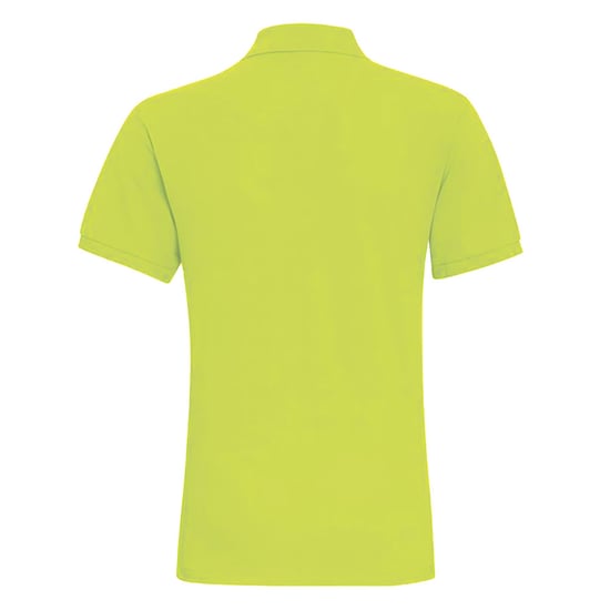 Asquith & Fox Mens Plain Short Sleeve Polo Shirt (Neon Yellow) - Image 2