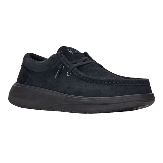 HEYDUDE Wally X Suede Men's Black Boat Shoes - Image 1
