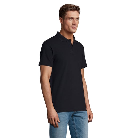 SOLS Mens Spring II Polo Shirt (Navy) - Image 3