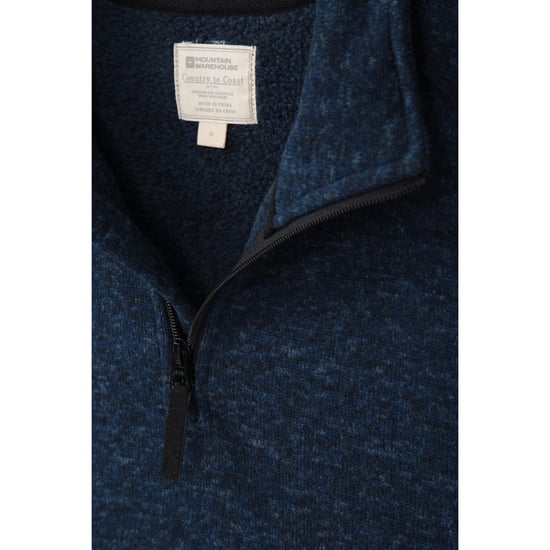 Mountain Warehouse Mens Idris II Half Zip Fleece Top (Navy)