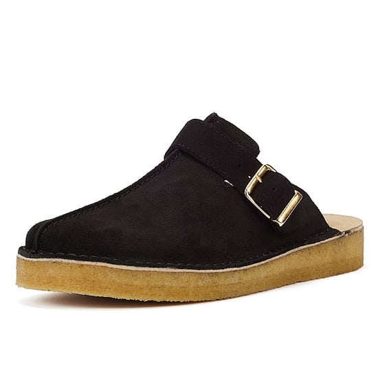 Clarks Trek Mule Suede Men's Black Sandals - Image 3