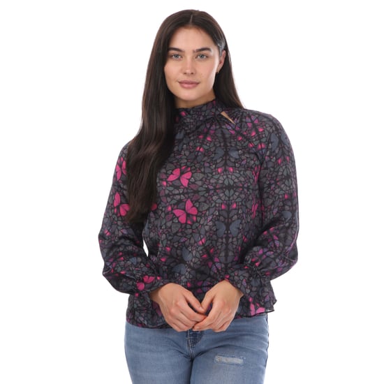 Women's Ted Baker Heiydii High Neck Blouse in Black