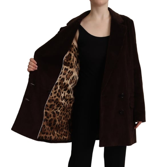 Abrigo trench largo de doble botonadura con solapa de muesca de Dolce & Gabbana - Image 5