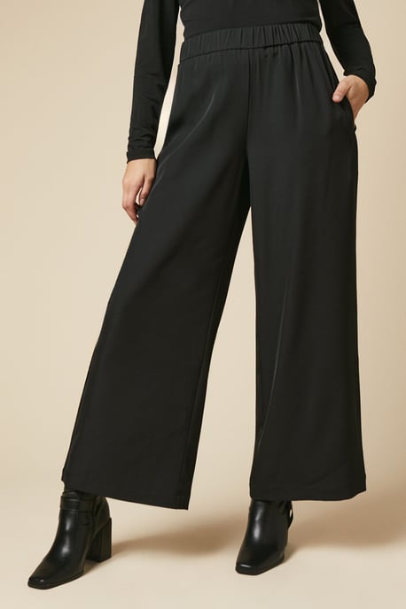 Petite Elasticated Waist Straight Leg Trouser