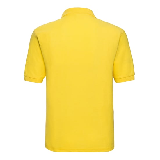 Russell Mens Polycotton Pique Polo Shirt (Yellow) - Image 2