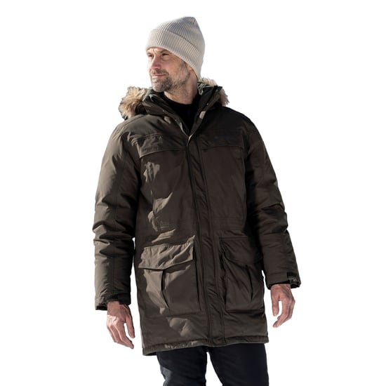 Mountain Warehouse Mens Antarctic Extreme Waterproof Down Jacket (Dark Khaki) - Image 5