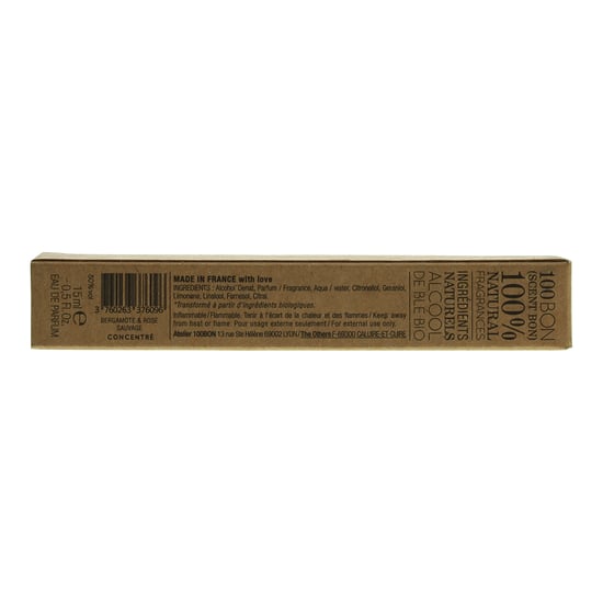 100 Bon Bergamote & Rose Sauvage Eau De Parfum 15ml