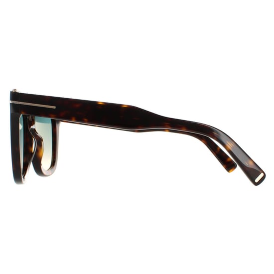 Tom Ford Square Womens Dark Havana Green Gradient Julie FT0685