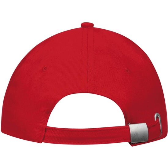 SOLS Unisex Buffalo 6 Panel Baseball Cap (Red/White)
