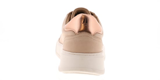 Hush Puppies Womens Trainers Chunky Camille Nubuck Leather Lace Up blush - Image 4