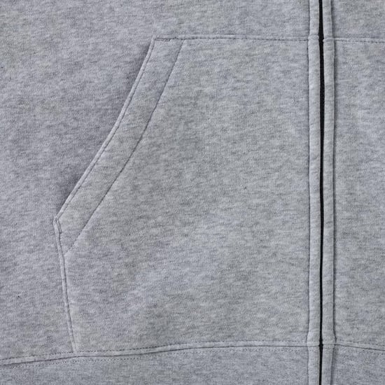 Russell Mens Authentic Full Zip Hooded Sweatshirt / Hoodie (Light Oxford) - Image 5