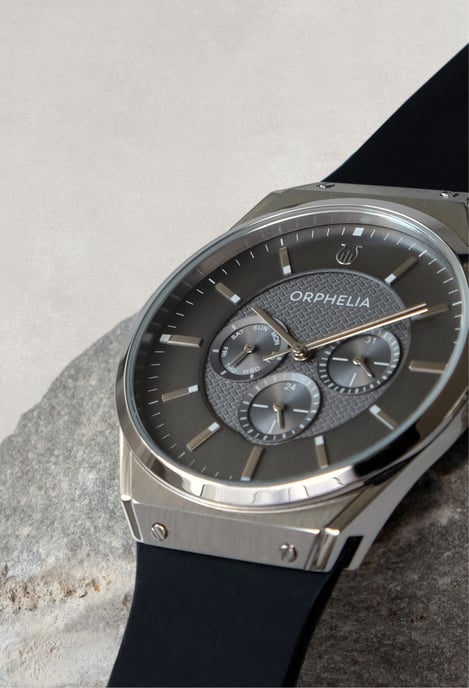 Orphelia Saffiano Men's Black Watch OR71905