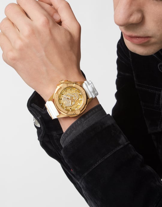 Philipp Plein The $kull Unisex's White Watch PWAAA1221 - Image 3