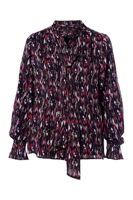 Irina Print Blouse Taupe / Multi - Image 2
