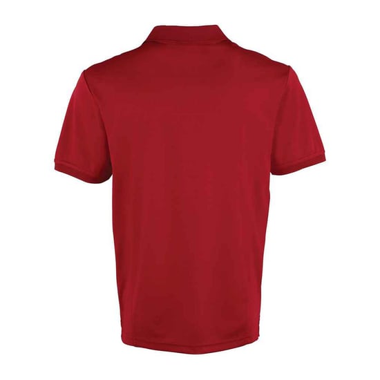 Premier Mens Coolchecker Pique Polo Shirt (Burgundy) - Image 2