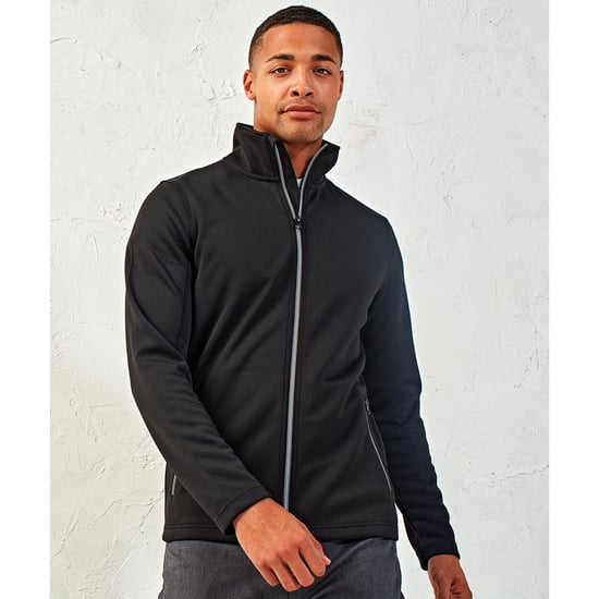 Premier Mens Sustainable Zipped Jacket (Black) - Image 2