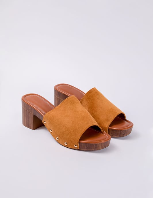 Slip On Heeled Clogs