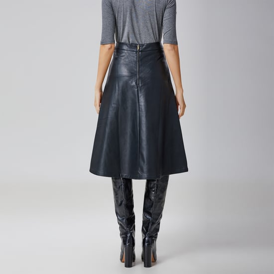 Pu trapeze skirt - Image 4